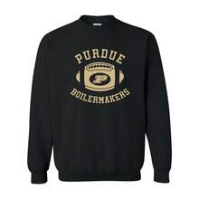 Purdue Boilermakers Football Block Crewneck Sweatshirt - Black - màu đen - Xem 7