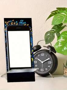 1个手工钻石画手机支架，树懒、大象、鹿、猫头鹰图案，个性化礼物，DIY工艺品，生日礼物，情人节礼物，母亲节礼物，可爱动物图案亚克力手机支架，7.08*3.17英寸通用手机支架 - 彩色 - 查看 5