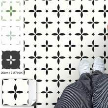 20片装 - 20厘米 x 20厘米自粘地板砖，防水乙烯基材质，DIY地板，适用于浴室、厨房、壁炉、宠物屋、楼梯、卧室、墙壁等。 - 彩色 - 查看 1