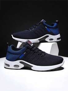 大码男士透气网面休闲跑步鞋，耐穿运动鞋，春夏款，尺码 39-47（随机字母），[温馨提示：尺码偏小，建议选购大一码]