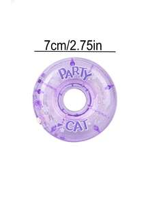 1卷趣味甜甜圈修正带，创意猫咪派对图案圆形修正带，学生文具用品
