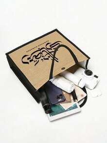 大容量手提包套装，印有“斋月吉祥”字样和阿拉伯祝福语，便携式大容量旅行手提包，撞色设计，带拉链收纳袋，时尚伊斯兰风格手提包，便携式购物袋，洗漱用品收纳袋，轻便零钱包，斋月吉祥购物袋，送给旅行者和阿拉伯文化爱好者的礼物，返校季、新年和情人节礼物，斋月吉祥，斋月佳节礼物，开斋节吉祥，斋月礼物 - 彩色 - 查看 4