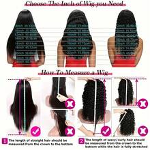 [Heat Resistant Lace Wig] 13x4 Heat Resistant Glueless 180% High Density Straight Lace Front Wig For Women - Elegant Black Full Set Natural Straight Hair - Natural & Black - View 10