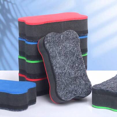 hoojojo 10个骨头形状白板擦，可擦白板/黑板擦，干擦教学辅助工具，白板清洁用品，益智学习工具，教师用品，文具，办公用品，创意礼品，教育辅助工具，返校必备品，适用于家庭、教室、办公室、派对等场合