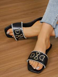 Summer New Fashion Versatile Casual Slip-On Comfortable Flat Sandals, Retro Beach Shoes