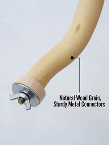 Natural Wooden Bird Perch, Curved Wooden Cage Perch, Screw Mounted, Suitable For Parrots, Lovebirds And Small Pet Birds