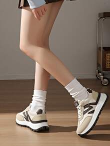 Women's Lace-Up Sports Shoes, Lightweight Work Safety Shoes, Fashionable Casual Sneakers For Women, Suitable For Spring, Summer, Autumn