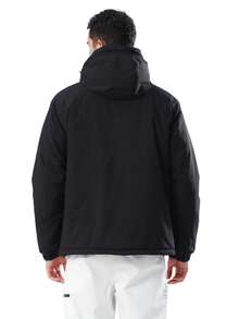 CAMEL CROWN 男士冬季滑雪服，登山雪地外套，防水可拆卸帽子，防风抓绒雨衣