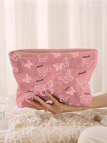 Túi đựng mỹ phẩm chủ đề bướm - Họa tiết bướm, túi khóa kéo bằng polyester, túi đựng đồ dùng vệ sinh cá nhân khi đi du lịch, túi khóa kéo nhẹ, món quà hoàn hảo cho người yêu thích làm đẹp, chị em gái, sinh viên và người lớn, túi trang điểm in ngẫu nhiên. - Nhiều màu - Xem 5