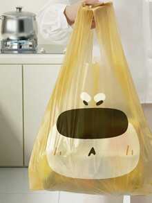 50 túi rác dày dặn, kiểu dáng áo vest, túi đựng rác gia đình di động, họa tiết chó hoạt hình dễ thương, túi rác nhà bếp cỡ lớn, thích hợp đựng rác thải thực phẩm, tiết kiệm và thiết thực, túi vệ sinh, thích hợp làm quà tặng ngày Valentine. - Nhiều màu - Xem 10