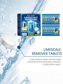 Limescale Cleaning Effervescent Tablets, Stainless Steel Pot & Kettle Descaling Cleaner Lemon Descaling Cleaning Tablets - Multicolor - View 5