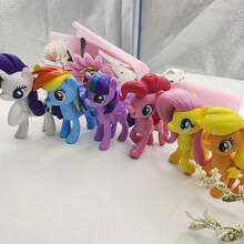 My Little Pony Party Decorations - Six Main Characters (Purple, Applejack, Rarity, Fluttershy, Rainbow Dash, And More) With School Uniform Accessories, Perfect For Halloween And Campus Events, Halloween Decorations | Cartoon Character Decor | Durabl - Multicolor - View 5