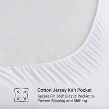 Cotton Filled Mattress Pad, Full - DoubleWhite - View 4