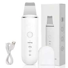 200mAh Ultrasonic Facial Cleansing Brush - USB Rechargeable, Vibrating Blackhead Remover, Scraping Exfoliating Beauty Tool, Economical Skincare Device, Includes 2 Silicone Heads, 4 Modes, Perfect Blackhead Removal Tool - 彩色 - 查看 15