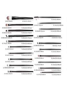 20-Piece Eye And Face Makeup Brush Set, Including Foundation, Eyeshadow, And Blush Brushes – A Complete Makeup Tool Set. - 紫色 - 查看 2