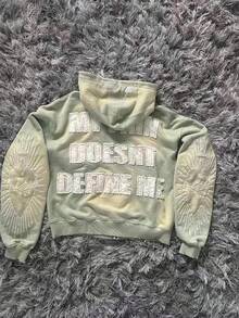 Y2k Men's And Women's Hoodies, Vintage Printed Hoodies, Short Hoodies, New Zipper Cardigans, Outerwear - 洗滌水 - 查看 2