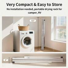 Drying Rack - Silver With Four Universal Wheels - View 11