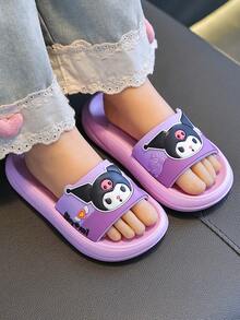 Sanrio Kids Fashion Foam Slippers EVA Soft Bottom Girls Cartoon Stylish Bedroom Slippers Bathroom Slippers Baby Shoes - Purple - View 5