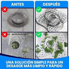 Set de 4 Tapones de Drenaje de Silicona con Ventosa, Cuadrados, Cubierta para Desagüe de Suelo, Atrapa Pelos y Bloquea Olores, Ideal para Ducha, Bañera, Cocina o Lavabo - como se muestra en la figura - Ver 6