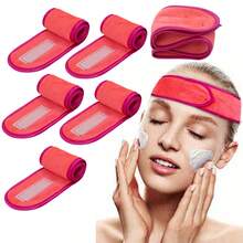 Solid Color Casual Polyester Headband, Suitable For Daily Wear Women Hair Accessories Elegant Hair Band Spa Facial Washing Head Scarf Bath Makeup Sweatband - Multicolor - View 2