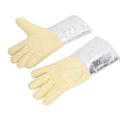 CYPN1 Par de Guantes de Aislamiento Térmico Resistentes a Altas Temperaturas Papel de Aluminio Resistente Al Calor para Soldadura Industrial y Extinción de IncendiosFashion