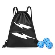 Drawstring Backpack Sports Gym Bag Backpack For Men And Women, Waterproof Men Black Backpack, Large Size Hold Football And Shoe Compartment For Swimming Fitness Outdoor - Multicolor - View 7