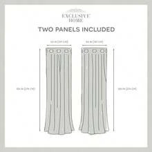 Exclusive Home Cortinas Loha Linen Window Cortinas, Gris Paloma, 1, 2 - gris paloma+137.2an x 274.3al cm (2 paneles) - Ver 6