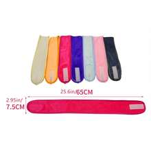 Solid Color Casual Polyester Headband, Suitable For Daily Wear Women Hair Accessories Elegant Hair Band Spa Facial Washing Head Scarf Bath Makeup Sweatband - Multicolor - View 4
