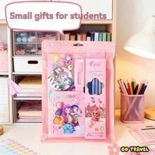 1套，魔法狩猎主题女士文具套装，高性价比笔记本，新款KPOP学生实用学习用品文具礼盒套装 - 彩色 - 查看 12