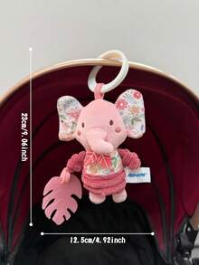 BBSKY 1 buah Boneka Gajah & Kelinci Merah Muda Lucu, Boneka Gantung Kereta Bayi Baru Lahir dengan Mainan Kerincingan dan Lonceng, Boneka Bayi Portabel yang Menenangkan, Cocok Sebagai Hadiah untuk Bayi Baru Lahir - MultiWarna - View 3