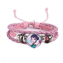 1pc Fashion Witch Hunting Bracelet, Time Stone Wristband, Unisex Braided Black Rope Bracelet Accessory - Multicolor - View 6