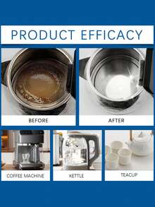 Limescale Cleaning Effervescent Tablets, Stainless Steel Pot & Kettle Descaling Cleaner Lemon Descaling Cleaning Tablets - Multicolor - View 3