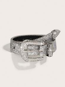 1pc Women's Y2k Style Western Chunky Waist Belt With Dopamine Star & Eye Decor, Perfect For Daily Wear Party Summer, School - màu đen - Xem 9