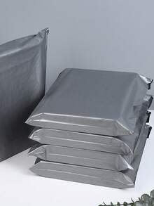 50个哑光灰色快递袋，加厚包装袋，飞机箱，适合女士，男士，返校，学校用品，运输，快递包装袋，自粘，防水袋