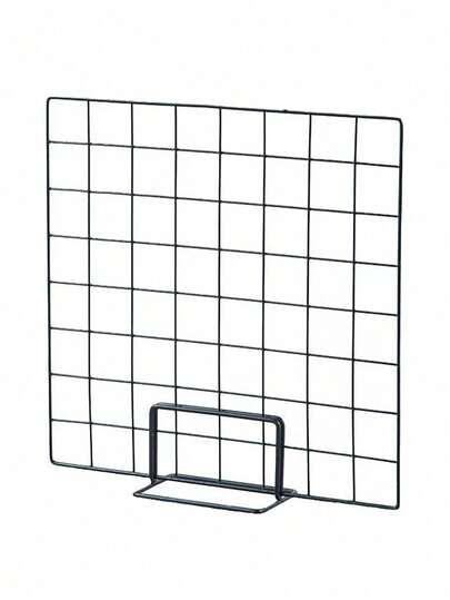 1pc Metal Bracket, Suitable For Grid Panels, Grid Racks, Grid Supports, Wall Grid Accessories, Decorative Iron Racks, Can Be Used To Display Photos, Jewelry, School Art Works, Photography Exhibitions, Etc.