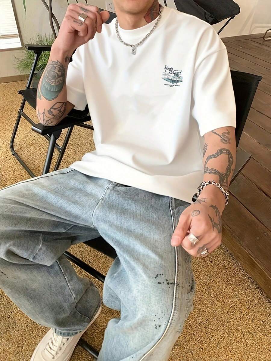 Men T-Shirts - White - View 1