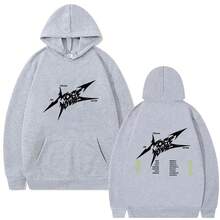 sweat-shirt à capuche pour hommes et femmes de la tournée en direct P1Harmony Live Tour 2025, mode Kpop, sweat-shirt à capuche, unisexe, pull oversize casual - Gris pâle - Voir 13