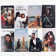 Unlock Your Love Destiny: Love Fortune Telling Cards, A Set Of 54 Cards, Ideal For Beginners, Dates, Romantic Nights, And Valentine's Day Gifts - Multicolor - View 2