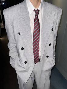 1pc Sailor Collar Necktie, Women's Shirt Tie, JK Uniform Tie, Striped Long Skinny Design, Suitable For Casual, Weekend Outing, Date, Campus, Street Photography And Other Occasions, Fashionable Multifunctional Accessory, Can Also Be Used For Christmas Decoration, Uniform Ribbon, Idol Costume - Multicolor - View 7