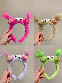 New Autumn And Winter Headband With Strange Ears, Cute Headband For Women, Dopamine Plush, Interesting Headwear, Headband, Headband, Headband - Multicolor - View 1