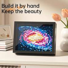 890PCS-1568PCS ABS Resin Painting Building Blocks, DIY Painting Blocks, Starry Sky, Girl, Waves, Mountains, Building Blocks, Painting Hobby Desktop Decor, Living Room Decor, Office Desk Ornament, Suitable For Birthday Gift, Valentine's Day Gift - Multicolor - View 3