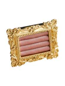 1 pieza Bandeja de joyería dorada, Organizador de joyería elegante, Soporte para exhibir aretes y anillos, Estante de almacenamiento de joyería, Regalo para ocasiones especiales - Expositor de anillos - Ver 8