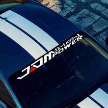 JDM Windshield Car Decor Sticker, Vinyl Waterproof Non-Fading Large Size Personalized Japanese Racing Decal - 1pcs - View 6