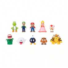 Jakks Pacific 任天堂世界超级马里奥可动人偶 2.5 英寸 红色奇诺比奥 - 第 13 波 - 迷你人偶 - Red Toad - 查看 2