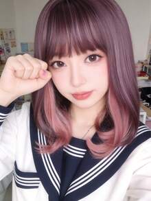 Synthetic Woven Wigs - Màu nâu highlight - Xem 12
