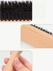 1 pieza Cepillo de pelo/barba unisex, cepillo de pelo profesional sin fragancia, peine degradado y cepillo de limpieza para corte de pelo, herramienta de aseo suave, cepillo para cabello grueso/fino, adecuado para el Día Nacional, uso en el baño, masaje del cuero cabelludo, temporada de regreso a clases, viajes y vida diaria, también un gran regalo festivo para familiares y amigos - Multicolor - Ver 8