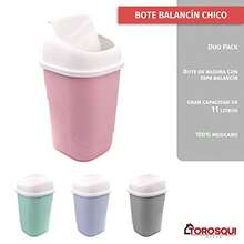 Torosqui Bote de ura con Tapa ncín 2 Pack ureros Pequeños de Plástico Reente Diseño Compacto y Práctico para Cocina Baño u Oficina eco en México Rosa Pastel - Rosa - Ver 6