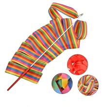 2 Stücke 6.5ft bunte glänzende Sternentänzer-Bänder, geeignet für Gymnastik, Kunstaufführungen, Fitness, Gymnastik-Banddekorationen - Verschiedenfarbig - Übersicht 7