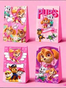 12pcs Paw Patrol Themed Party Candy Bags, Gift Bags, Favor Bags, Treat Bags - Multicolor - View 6