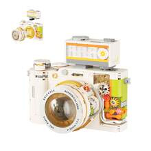 2026 New Compatible Building Blocks Mechanical Dual-Lens Retro Camera Assembly Handmade Model Adult Building Blocks Set, Toy Model, Decor, Gift For Birthday, Party - Multicolor - View 4
